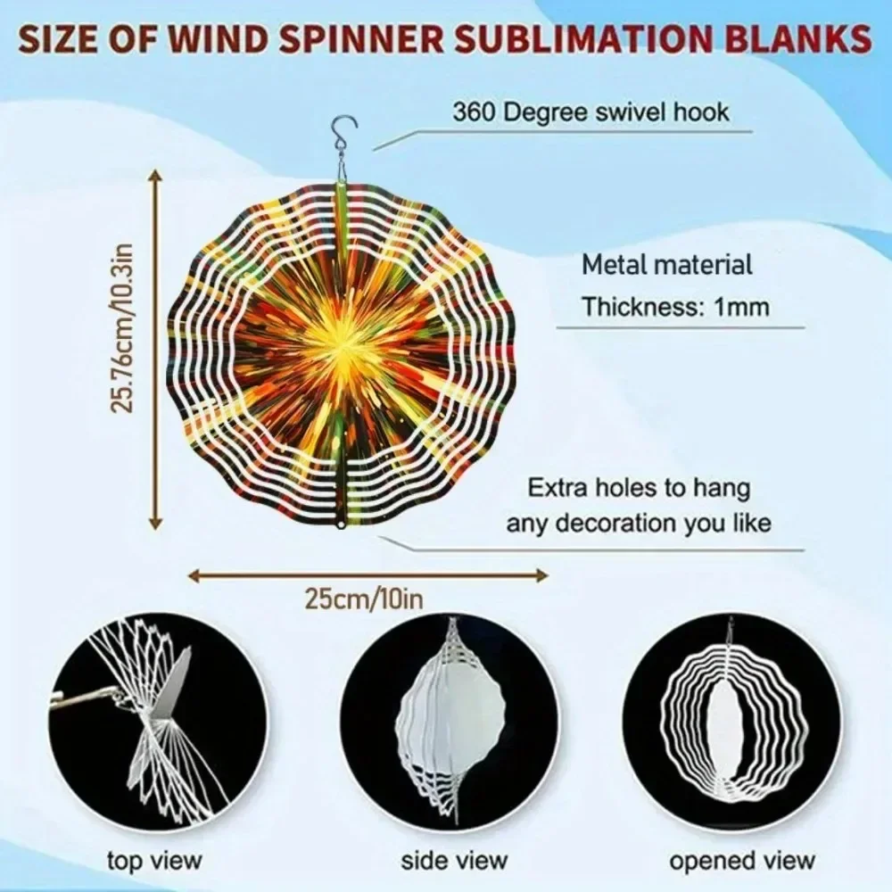 3D Tree of Life Wind Spinner – Stainless Steel Garden Art with Colorful Leaves 3