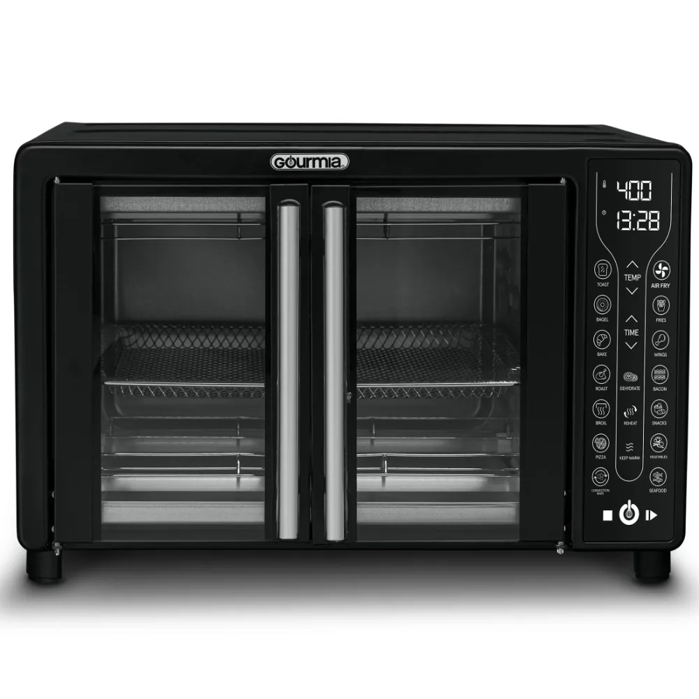 French Door Air Fryer Toaster Oven, Black