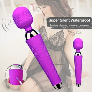 Wireless Dildos AV Vibrator Magic Wand Female Vagina Clitoris Stimulator USB Rechargeable Massager Goods Adult Sex Toys 2