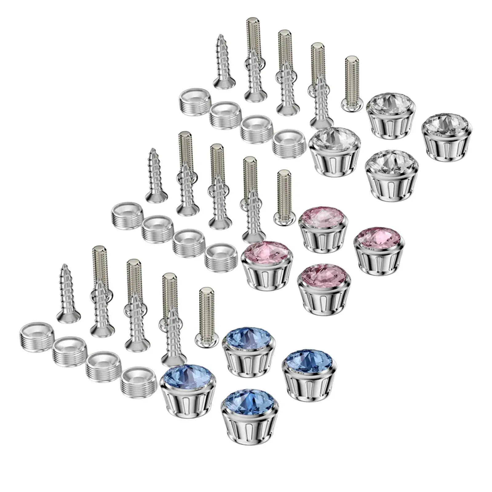 

16 Pieces Car Screws , CNC Aluminum Alloy Automobile Parts Fixing Bolts , Tag