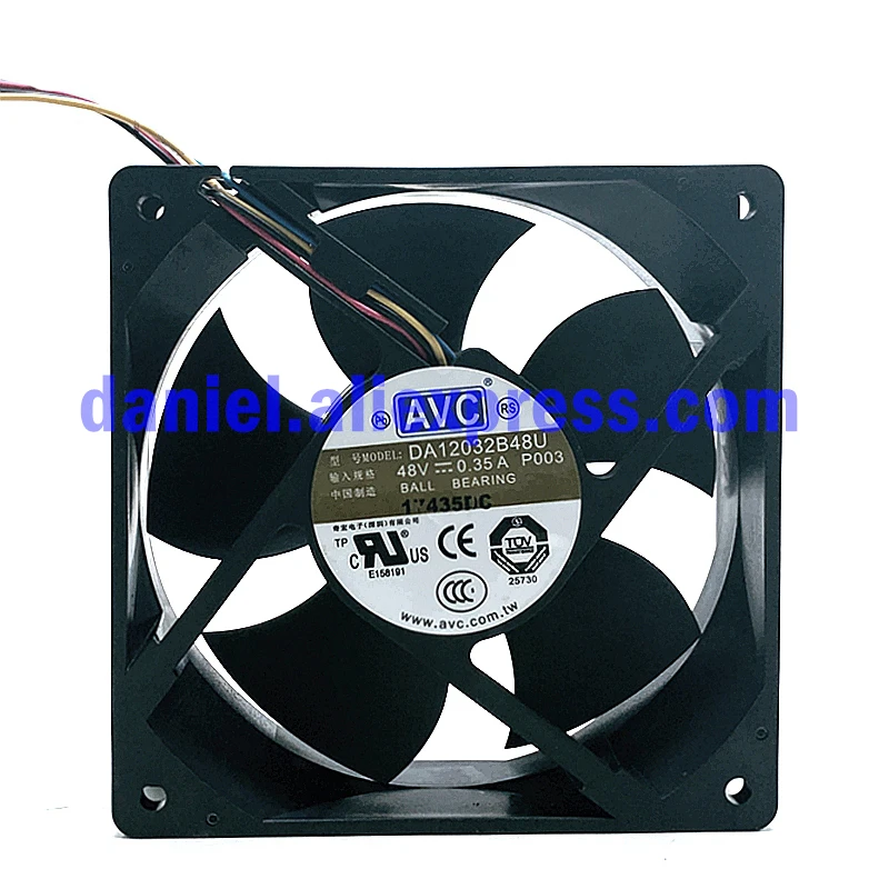 

DA12032B48U 12032 48V0.35A industrial computer double ball PWM temperature control cooling fan