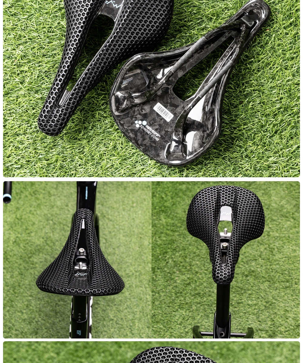 RYET 3D Gedruckt Fahrrad Carbon Sattel 140mm 143mm Super Licht Straße MTB Racing Sättel Fahrrad Sitzkissen radfahren Sitz Teile – Detail 28