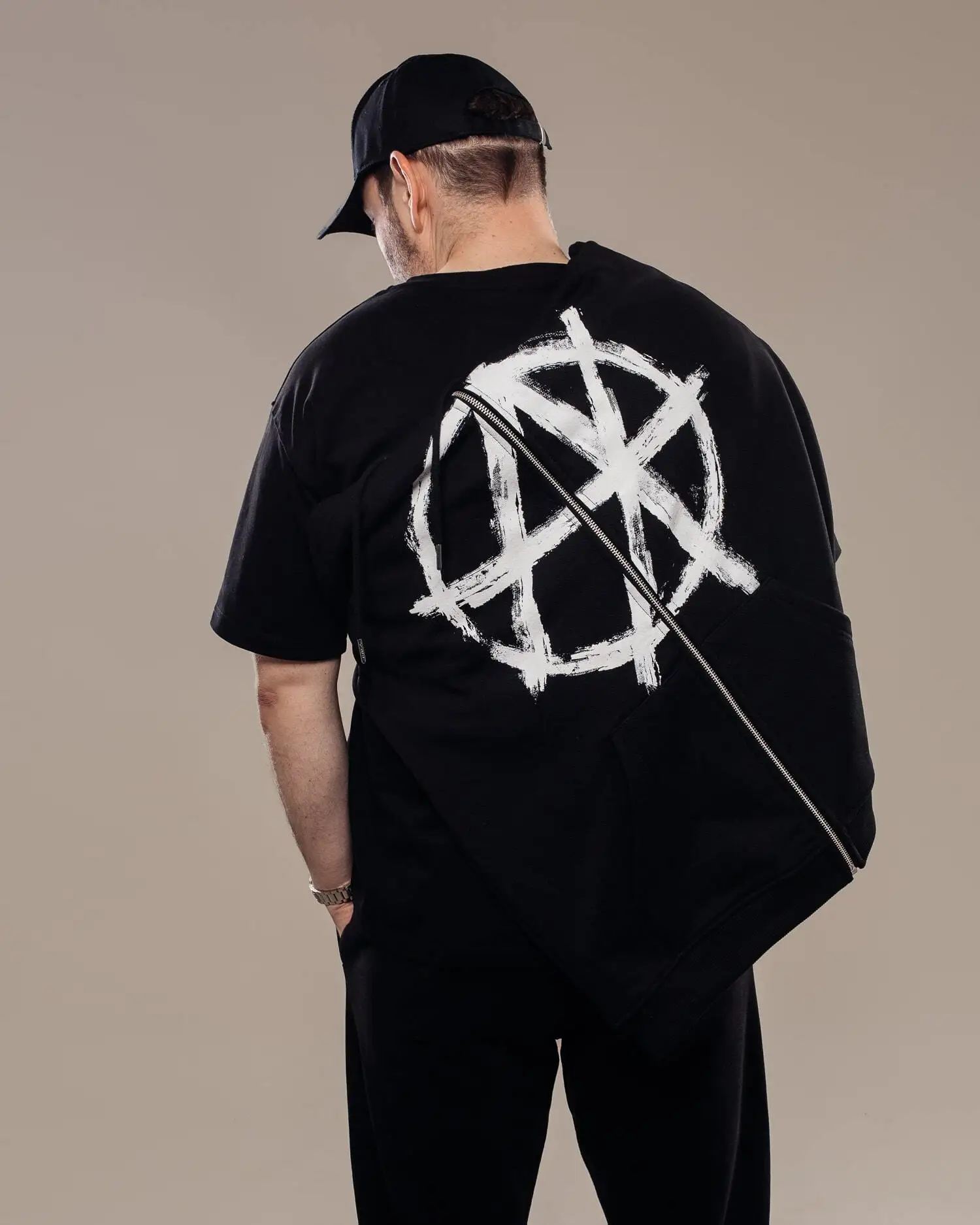 Harajuku Oversized Streetwear Zipper Pullover Men’s Hoodies Antihype Graphic Zip Up Hooded Sweatshirt Hip Hop Aesthetic Goth Y2k