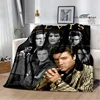 E-Elvis Presley Retro print blanket blankets for beds Picnic blankets Flange blanket Soft and comfortable blanket birthday gift 6