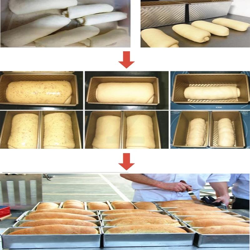 Commercial Bakery A Formadora De Pan Mini Long Loaf Toast Bread Dough Moulder Molder Moulding Making Bread Moulder Machine 6
