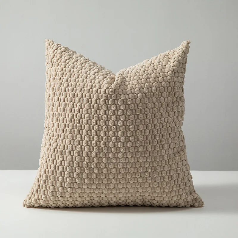 1PC Soft Corduroy Boho Striped Decorative Throw Pillow Cover