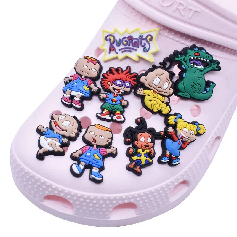 Cartoon Shoe Charms Set - Fun PVC Decorations