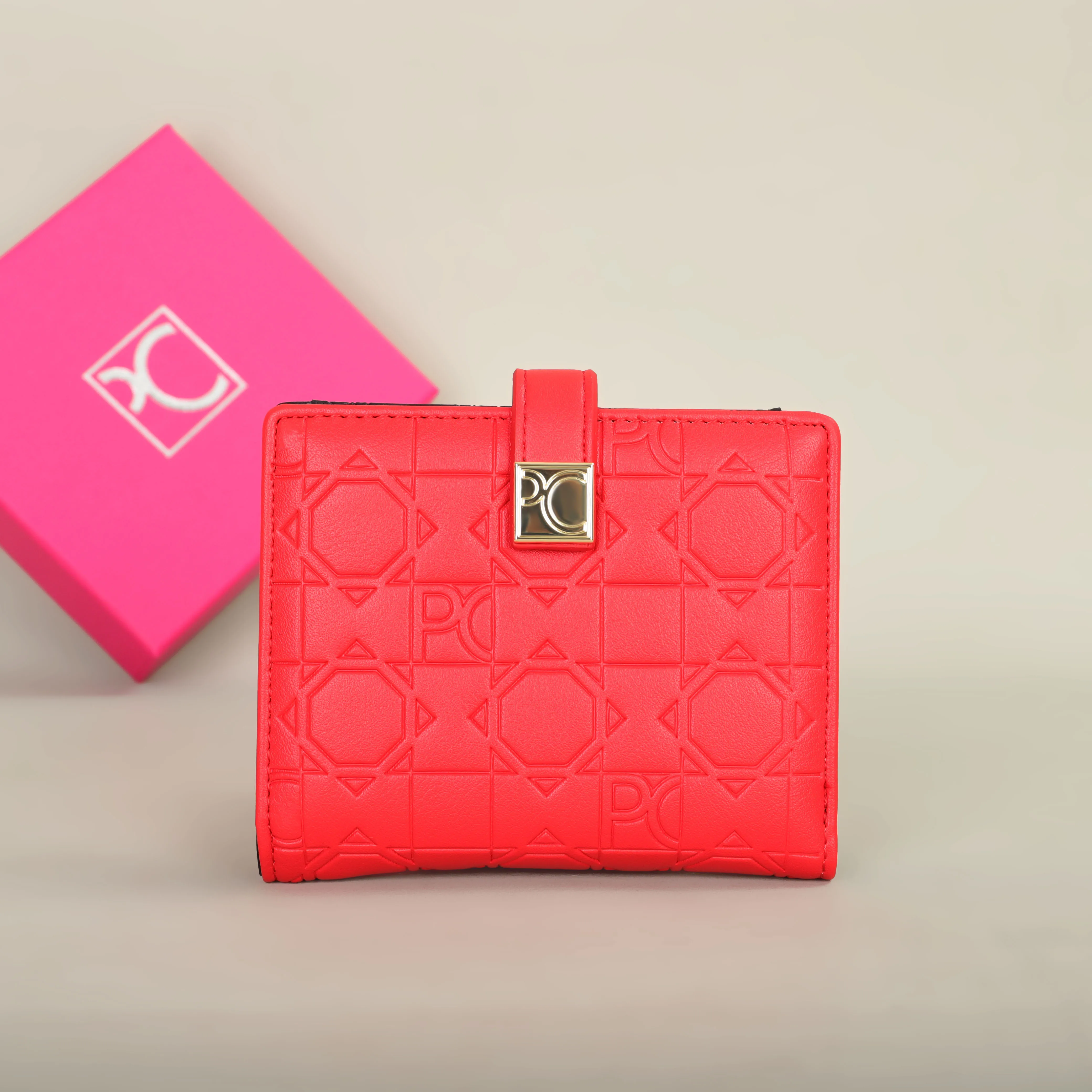 PG Patsy Garis Fashion Classic Retro Women's Wallet – Stylish Letter Print Card Holder