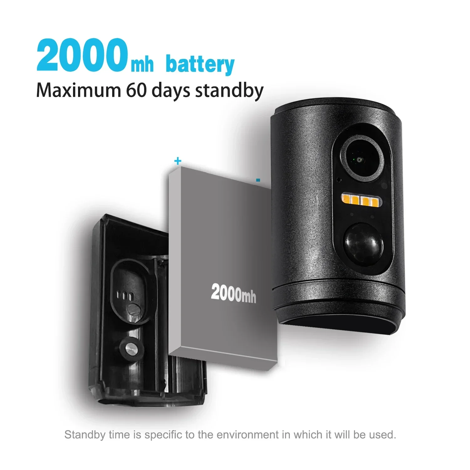 Mini Battery Camera 2MP with Wifi Wireless Long Standby Indoor PIR Sensor Motion Detection Video IP Security CCTV HD Home Camera 5