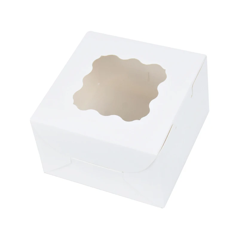 5Pcs White Square Cake Boxes with Clear Window, Cardboard Bakery Gift Boxes for Cake, C... - SKU WSCB2031 - UGI Packaging