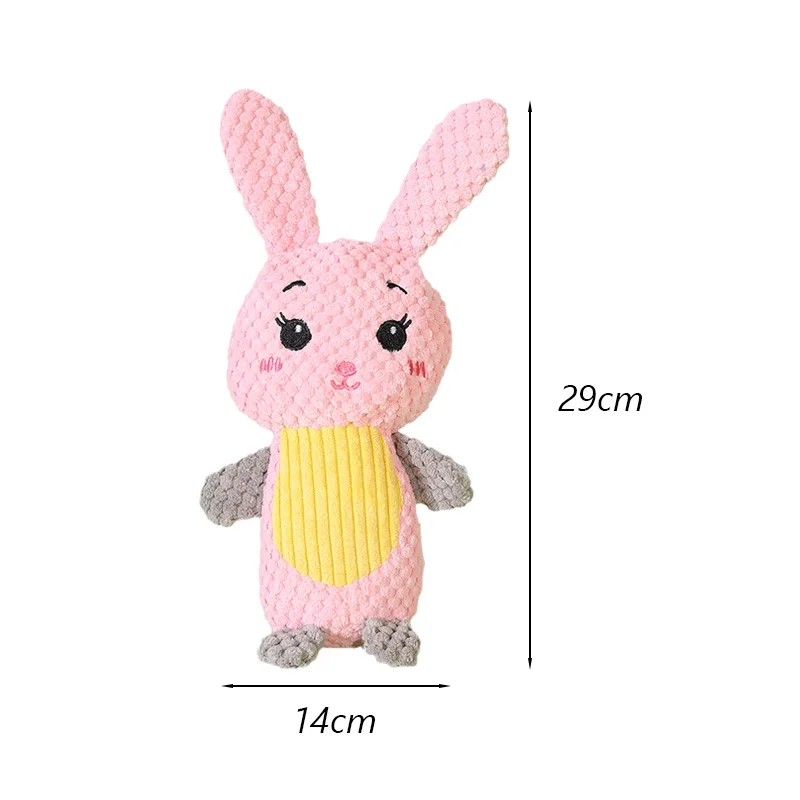 Adorable Plush Squeaky Chew Toys for Small Dogs - Teeth-Cleaning Pet Accessories