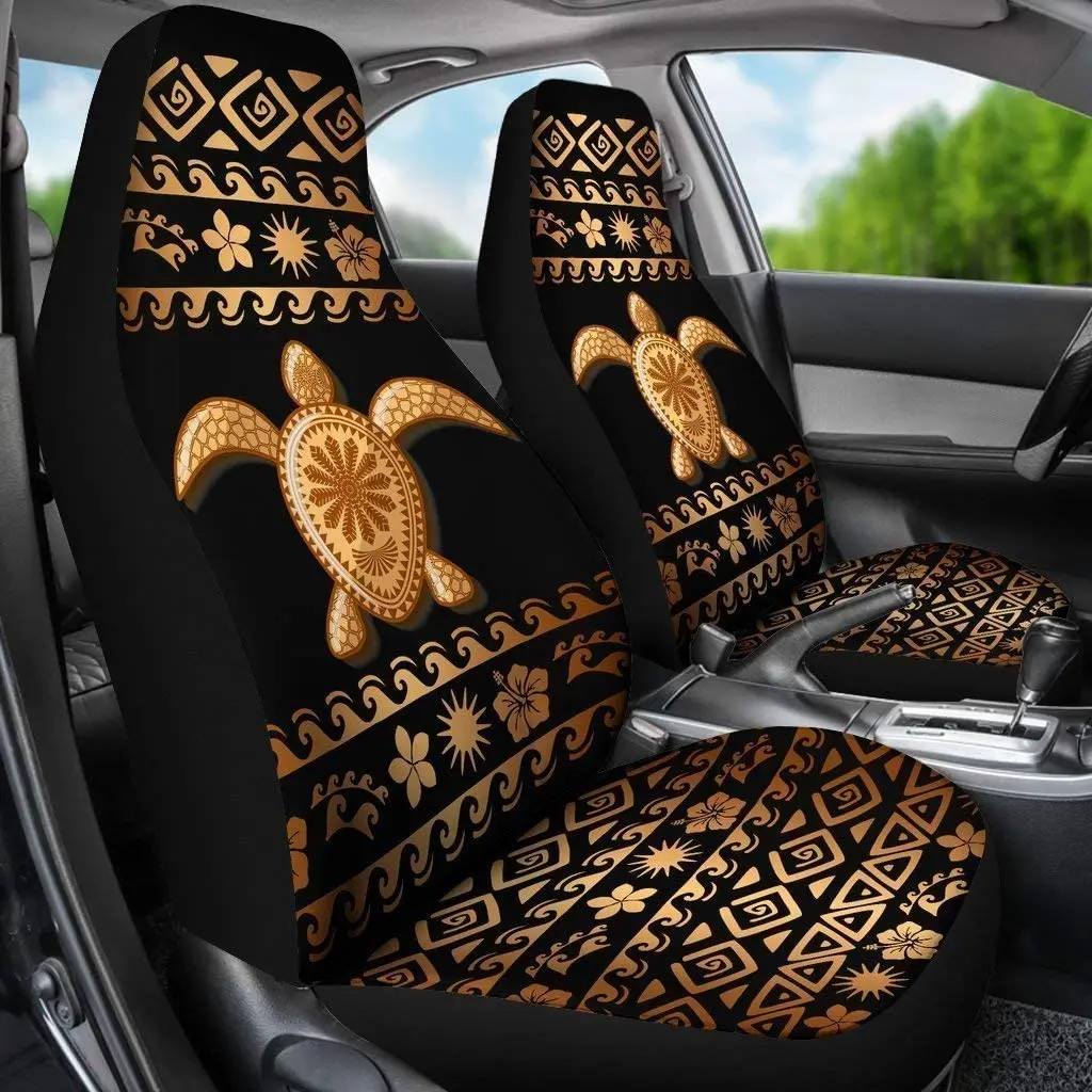 

Renewold Tribal Sea Turtle Polynesian Hawaiian Style Universal Fit Car Seat Covers 2 Pcs Set Front Seat Seat Covers