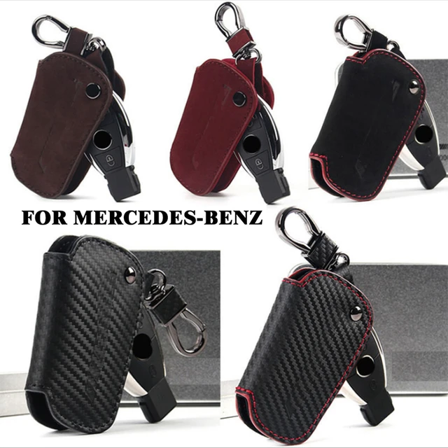 Echtes Leder Auto Schlüssel Fall Abdeckung Für Mercedes Benz AMG W203 W210  W211 W124 W202 W204 W205 W212 W176 C117 w213 X156 W246 - AliExpress