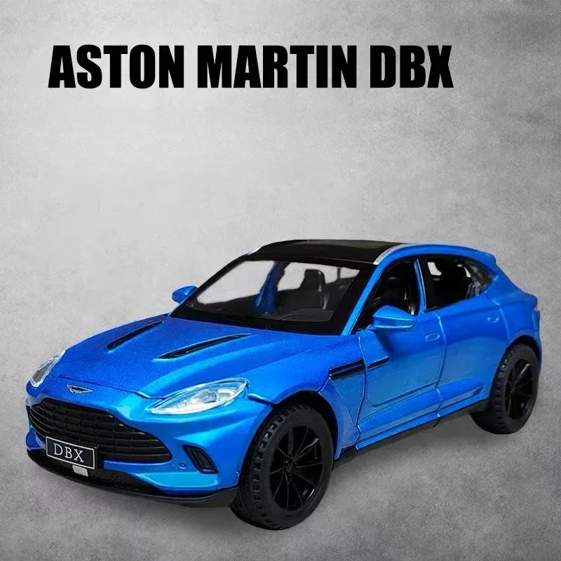 Diecast Car Model Of 1/32 Aston Martin DBX With Sound And Light Collective Miniature Voiture Children Boy Car Toy Gift Birthday 2
