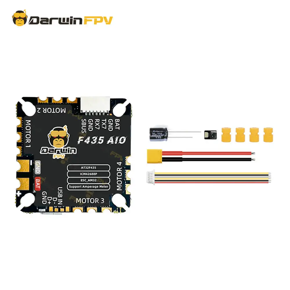 DarwinFPV F435 45A AM32 AIO Flight Controller Stack FPV