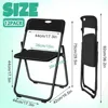 20 Pcs Plastic Folding Chair Steel Folding Dining Chairs Folding Chairs Bulk Fold up Event Chair Portable Commercial Chair 3