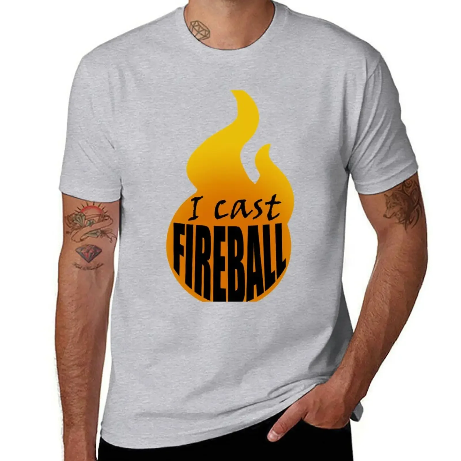 

I Cast Fireball! T-shirt hippie clothes summer tops oversized t shirts for men