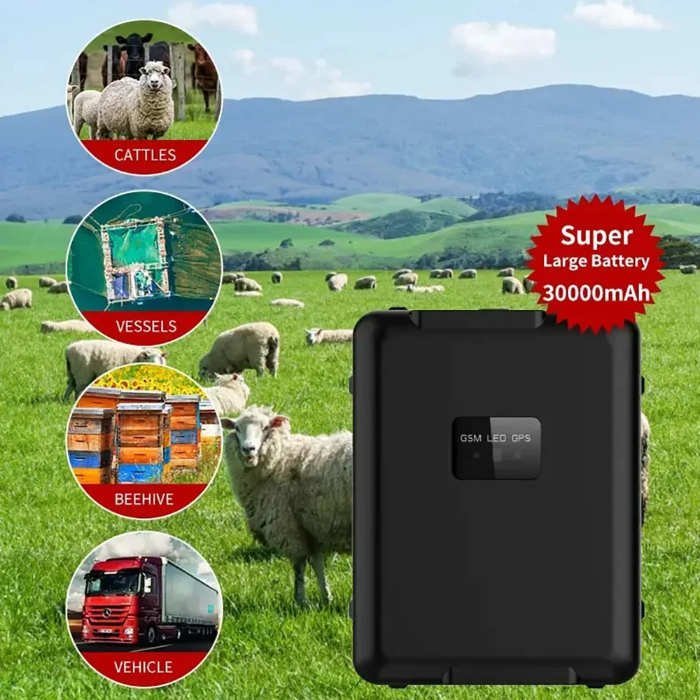 

New 4G Pet Smart GPS Locator Cattle Cow Sheep Horse Camel Pets Tracking Device Geo-fences App Alerts 20000mAh Long Standby Time