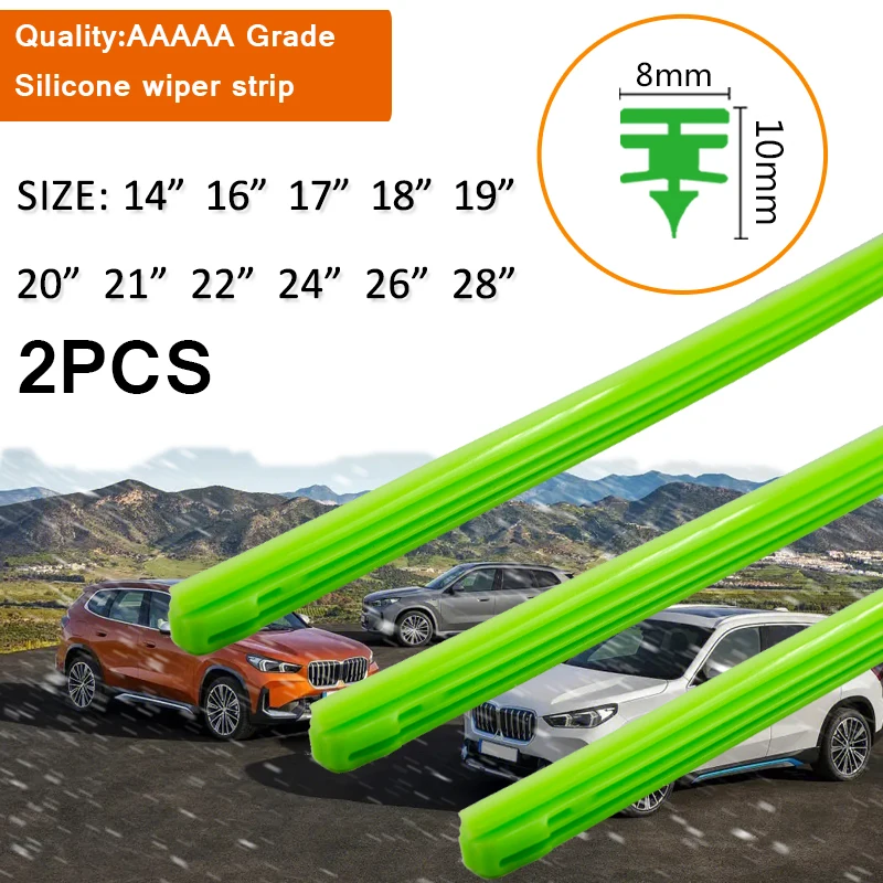 서스펜션장치 자동차 액세서리 GJ6A-28-1A0 리어 서스펜션 충격 흡수 범프 스토퍼 Mazda 6 2002-2008 GG GY 8 자동차 와이퍼 블레이드 앞유리 녹색 실리카 겔 교체 스트립, 자동차 액세서리, 8mm, 14