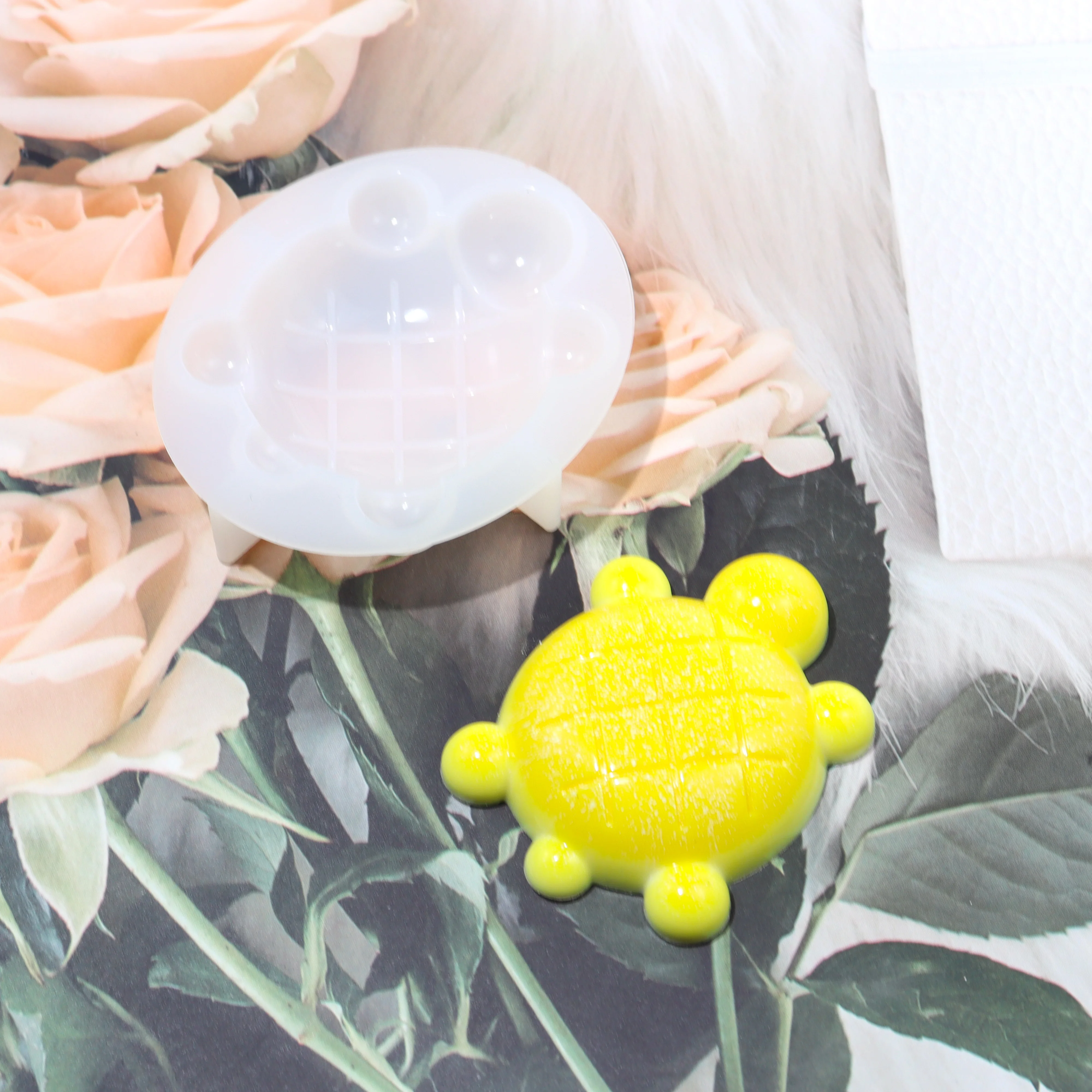 Cute little turtle soap silicone mold