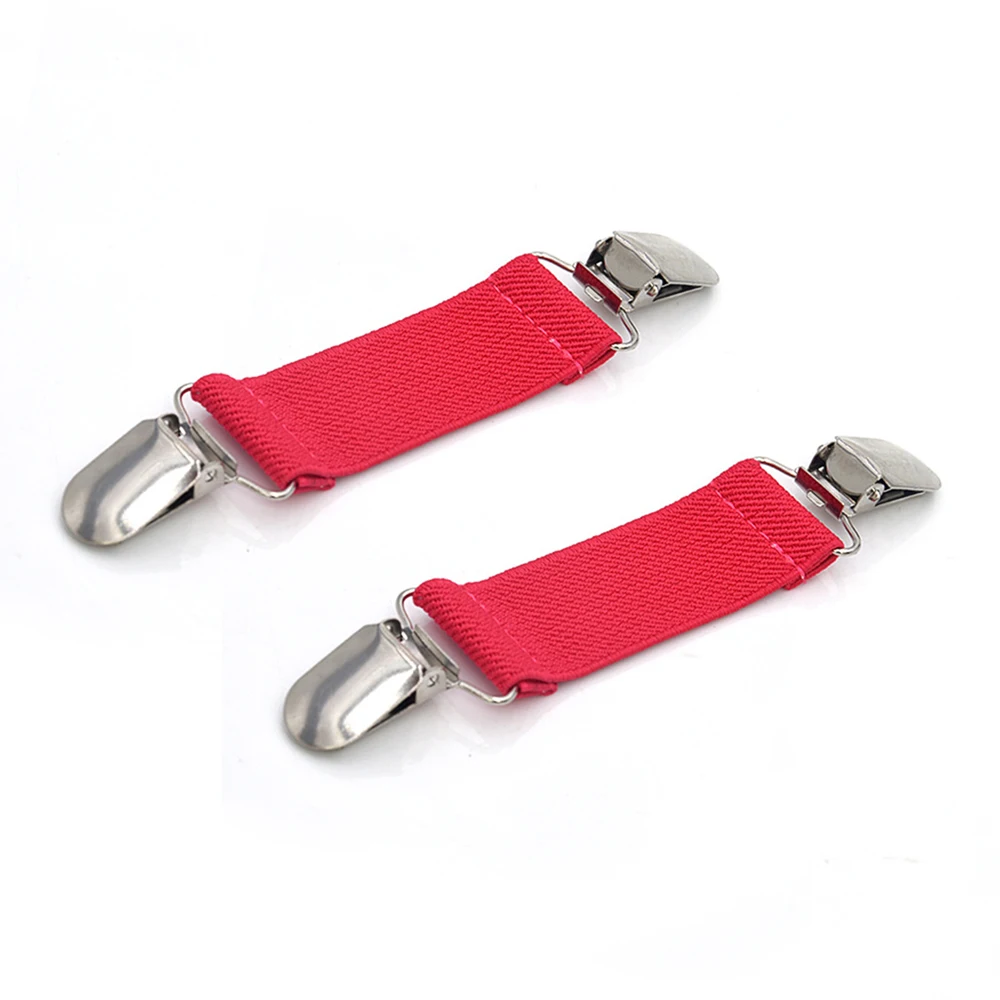 2Pcs Sweater Fixed Clip Clasps Solid Color Anti-Skid Bed Sheet Buckle Sofa Cushion Gloves Clips Elastic Clips