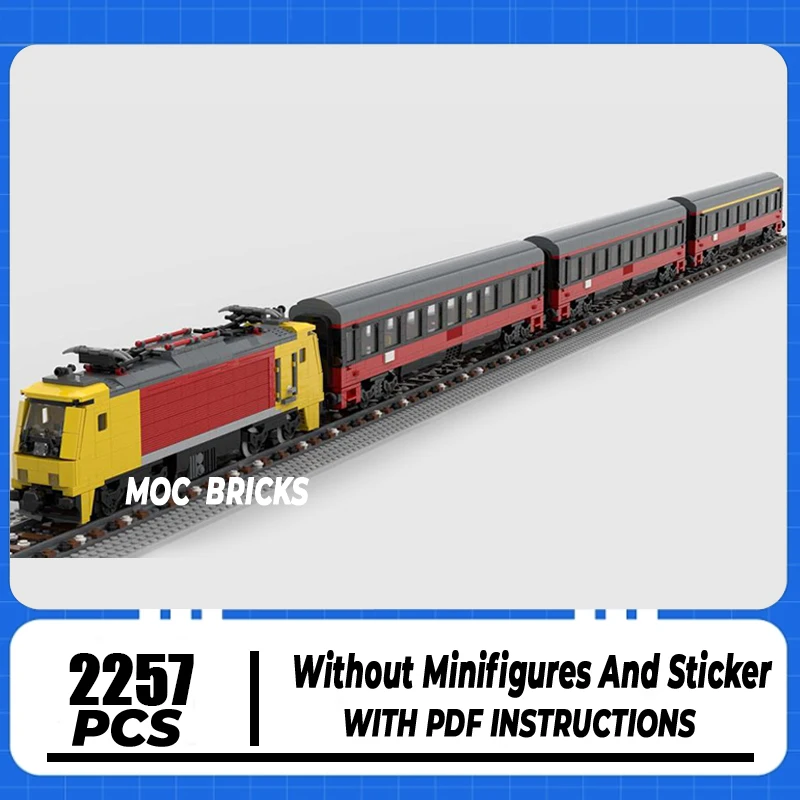 

Moc Building Bricks Austrian Korridorzug Train Model Technology Modular City Car Blocks Construstion Toy DIY Set Assembly Gifts