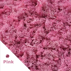 Artificial Green Mini Landscape Moss for Home Decoration - 200g (A-Pink)