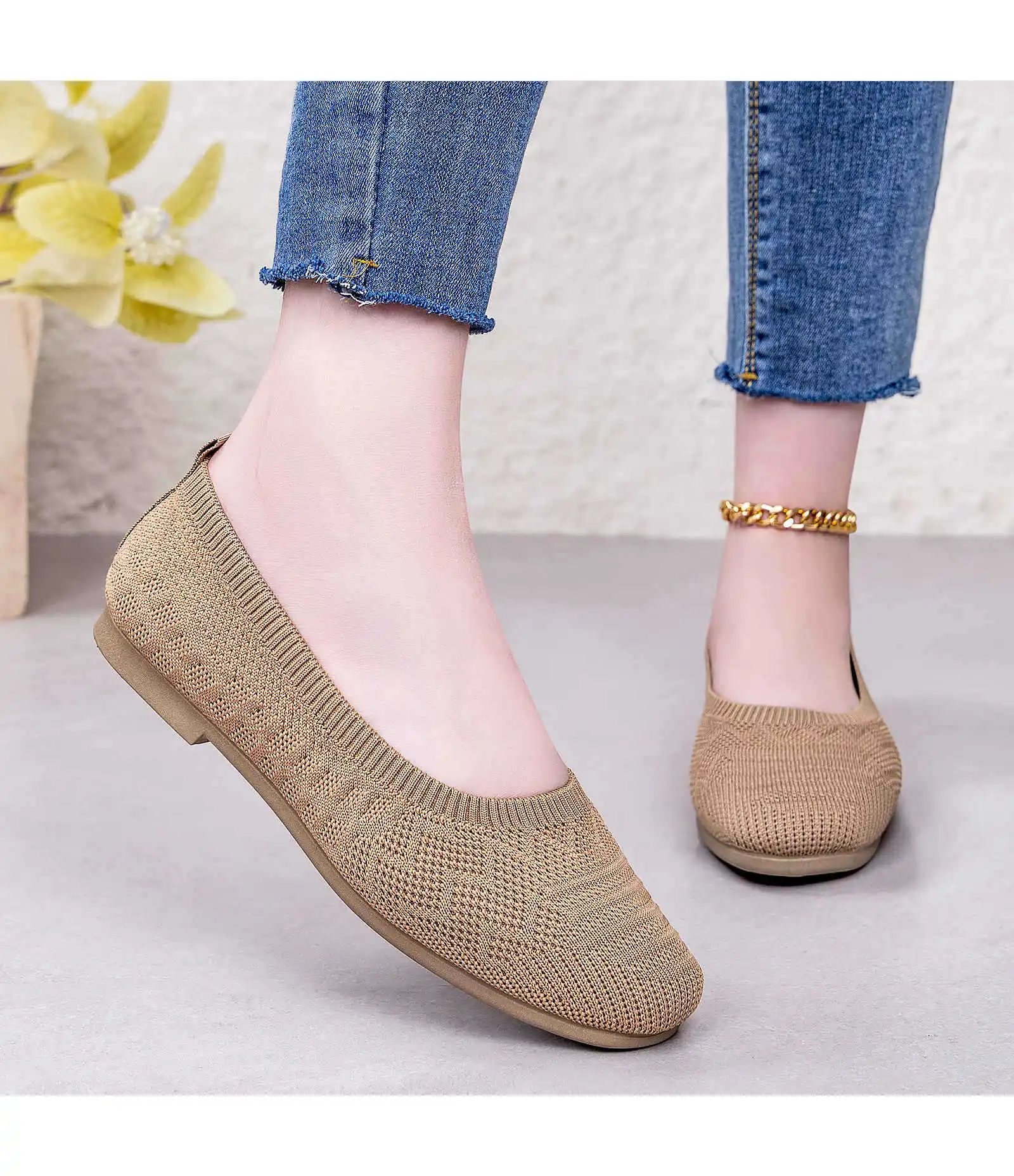 أحذية نسائية عصرية وعملية للربيع، أحذية قماشية مسطحة جديدة بنعل ناعم، أحذية كاجوال سهلة الارتداء للنساء