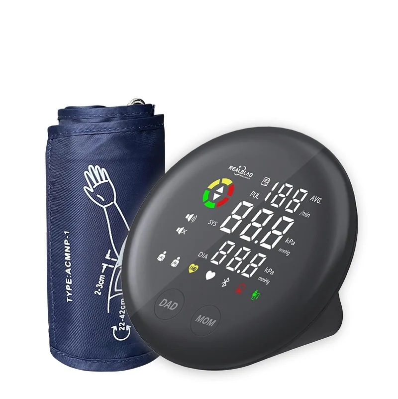 Portable LED Upper Arm Blood Pressure Monitor BP Monitor