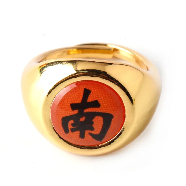 Anime NARUTO Cosplay Ring Set Akatsuki Itachi Ring Women Men Metal Finger  Jewelry Cool Best Friend Child Gift Figure Toys