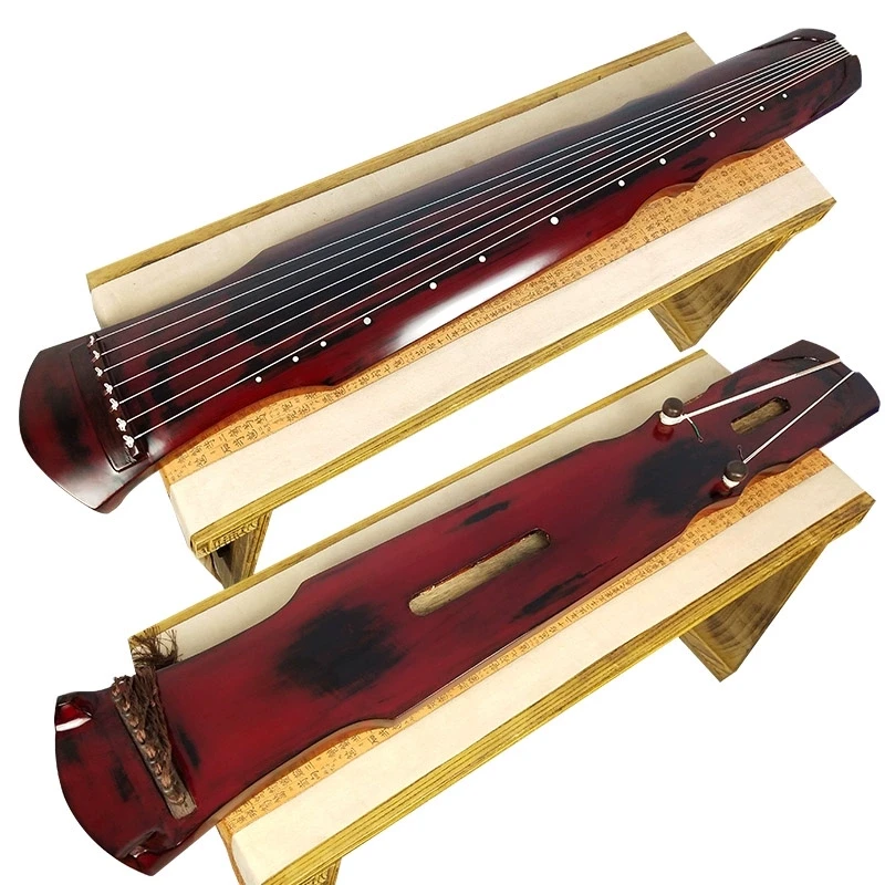 Fuxi / Zhongni Style Guqin Made of Aged Cedar and Paulownia Wood, Professional Performance Guqin Chinese seven-string zither