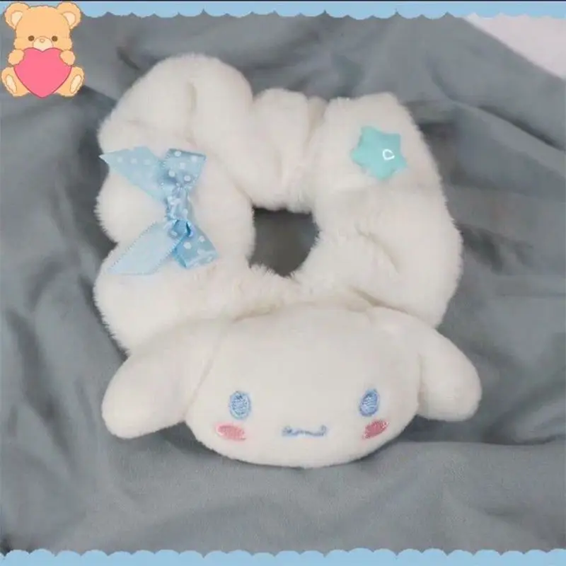 

Cinnamoroll My melody new Anime Cartoon Cute Japanese Hair Tie Girl Heart Rubber Band Large Intestine Circle Soft Girl Hair Tie