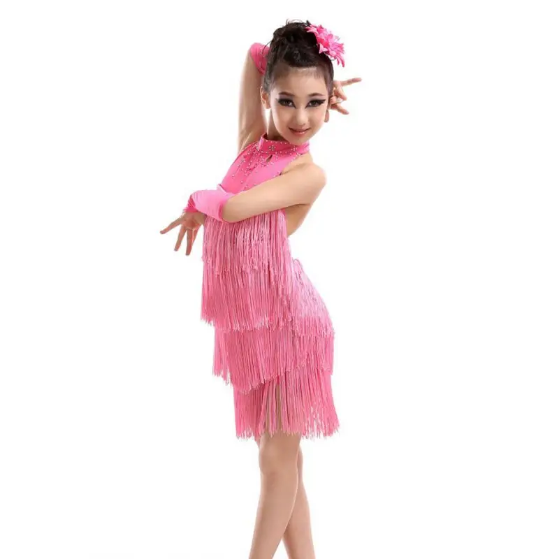 Girls' Dance Dress Latin Salsa Party Costume for 4-11 Years dance dress