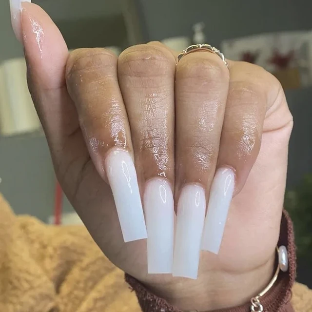 White 3D flower on white coffin - styled with square French - gorgeously  done by Hanna #squrefrench #coffinnails #frenchnails #nailart… | Instagram