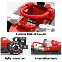 Technical F1 Team Formula Racing Car C42 Model Building Blocks City 1:24 Speed Vehicle MOC Bricks Assembly Toys Kids Adult Gifts 4