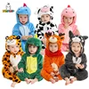 MICHLEY Carnival Winter Baby Rompers Hooded Flannel Toddler Infant Clothes Overall Bodysuits Jumpsuit Costume For Kids Girl Boy 1