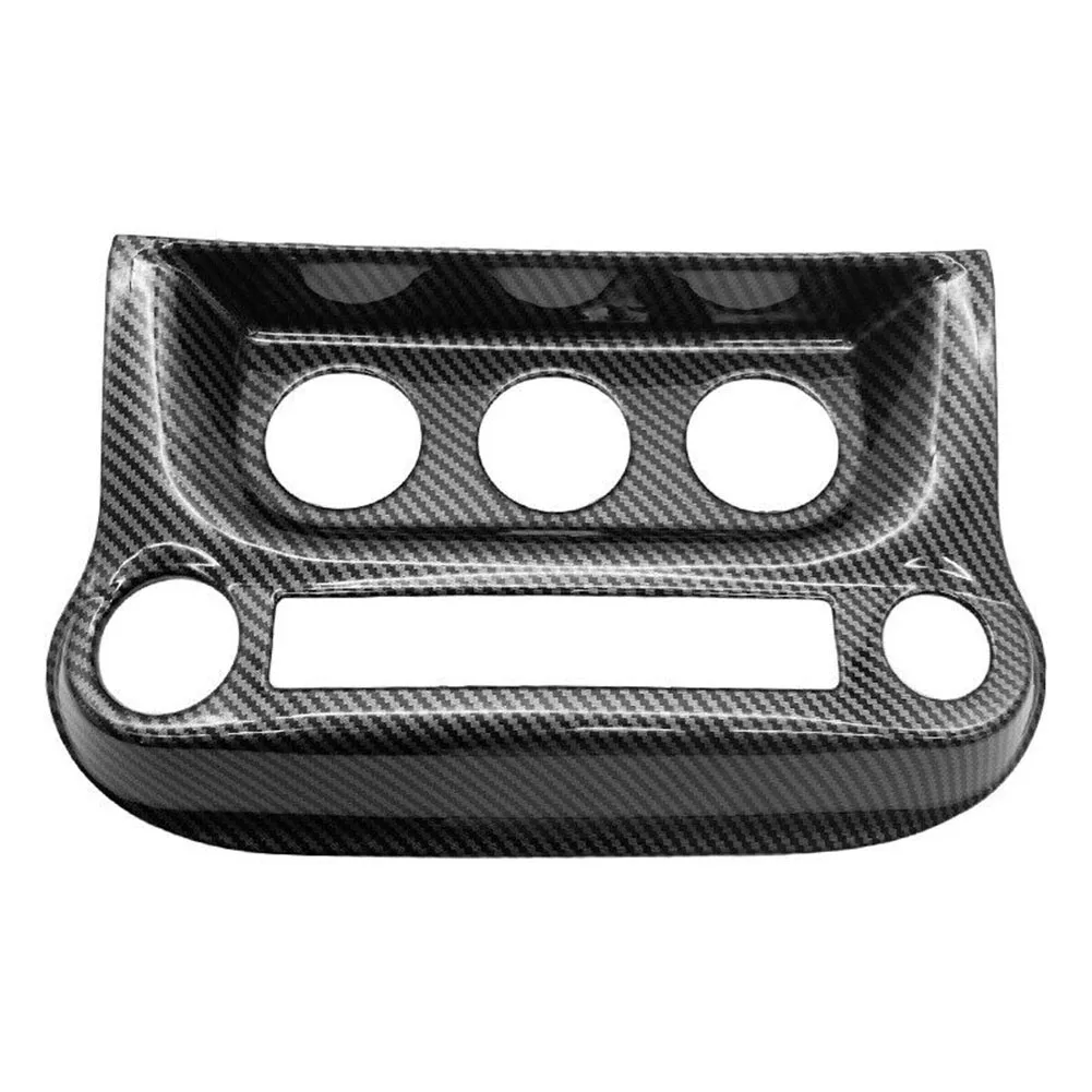 

Стильная Центральная панель переключателя переменного тока, обшивка для Jeep for Wrangler JK, прочный ABS материал, отделка из черного углеродного волокна
