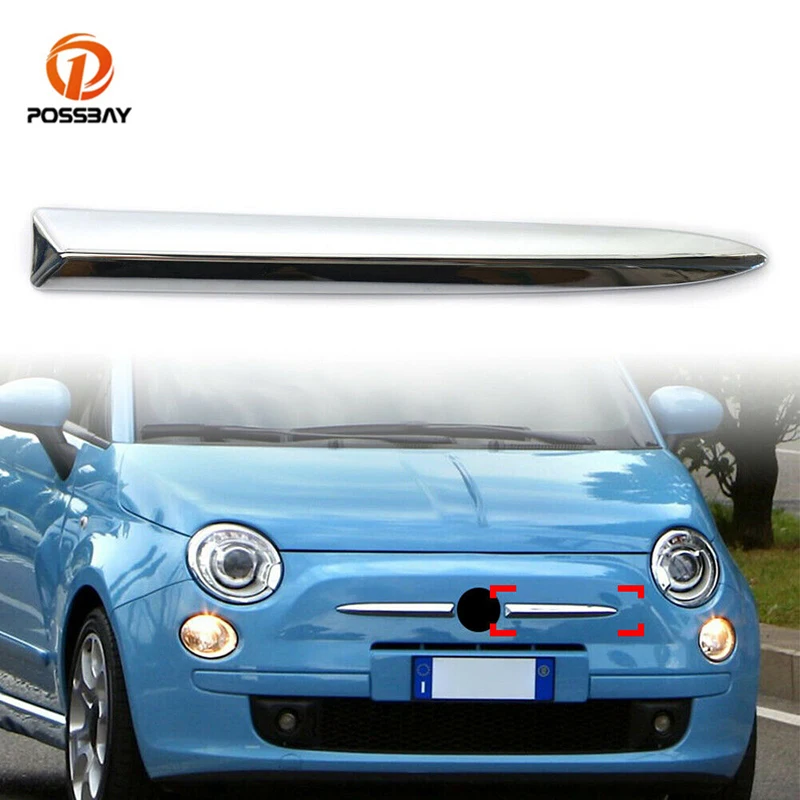 

Верхняя отделка переднего бампера автомобиля, хромированная 735455041 735455042 для Fiat 500 (312) 2007 2008 2009 2010 2011 2012 2013 2014 2015