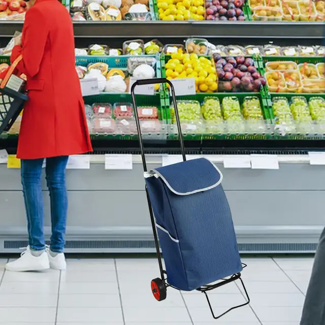 Összecsukható Kézi Teherautó Platformon -Kocsi Poggyászkocsi Irodai Mozgó Vásárlási Utazáshoz - Image 3