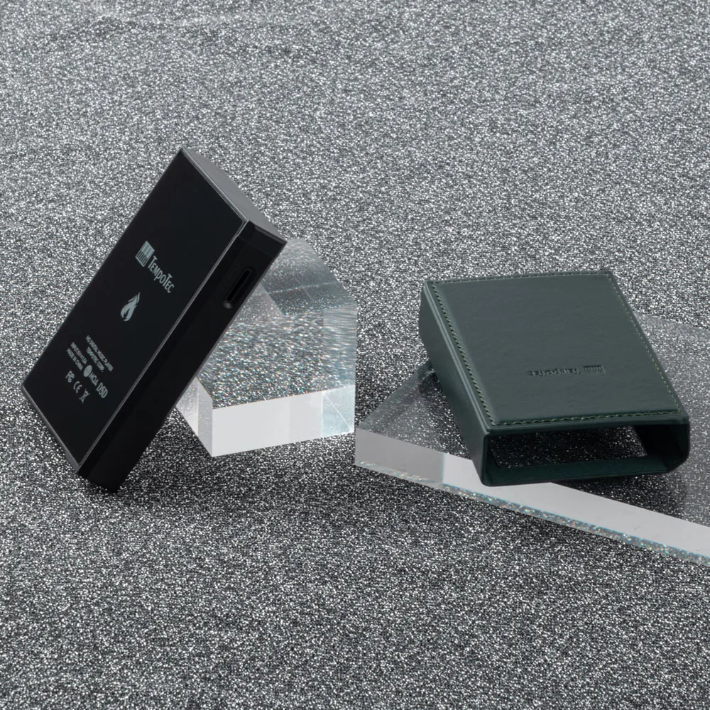 Tempotecレザーケース、mp3プレーヤーアクセサリー、v3 dap