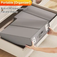 Bed Sheet Storage Box Blanket Quilt Cover Storage Box Clothing Fabric Sheet Storage Bin for Bedding Sheets Duvet Covers Blankets 2