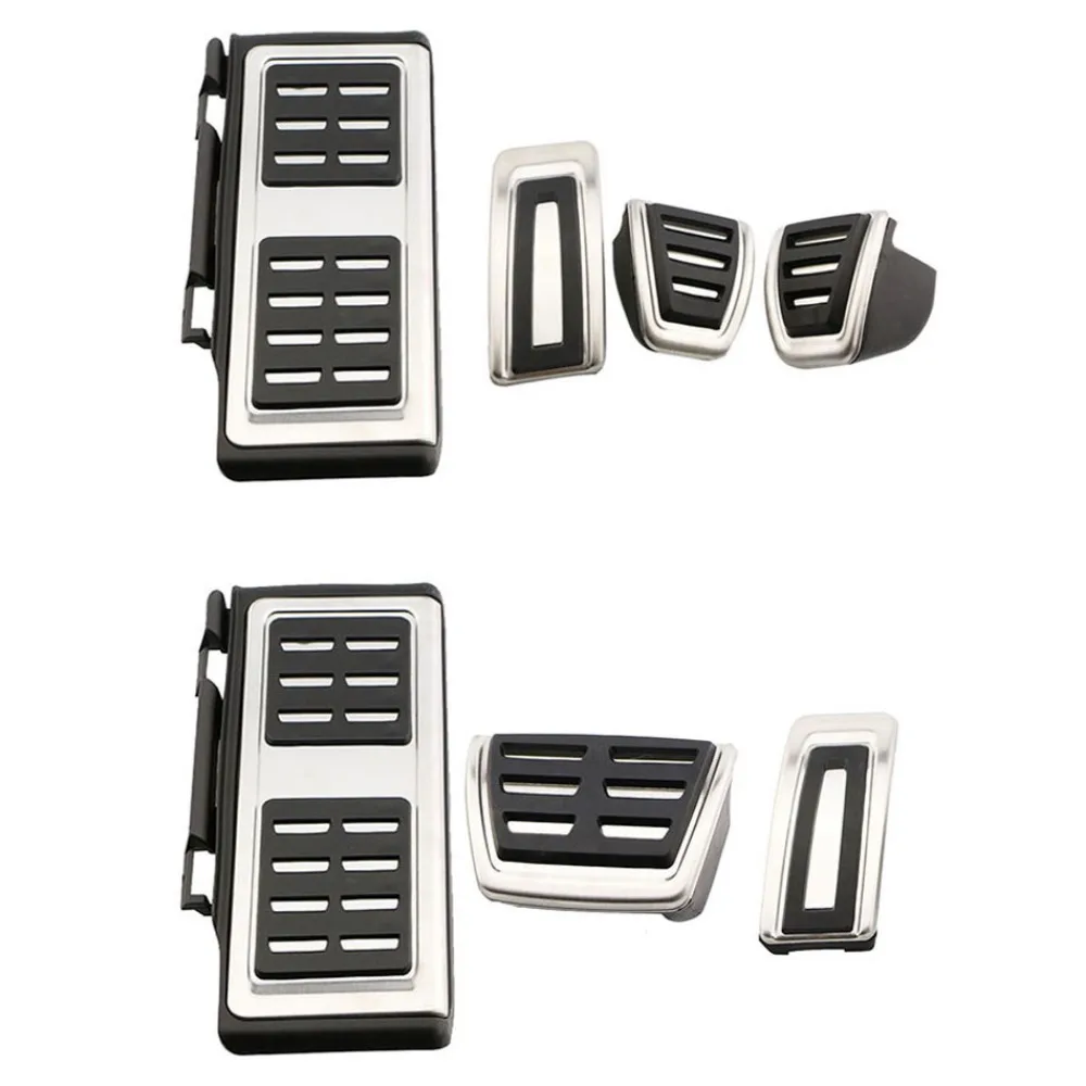 LHD Stainless Steel Car Pedals Gas Brake Foot Rest Pedal Pad Cover For Audi Q2 Accessories