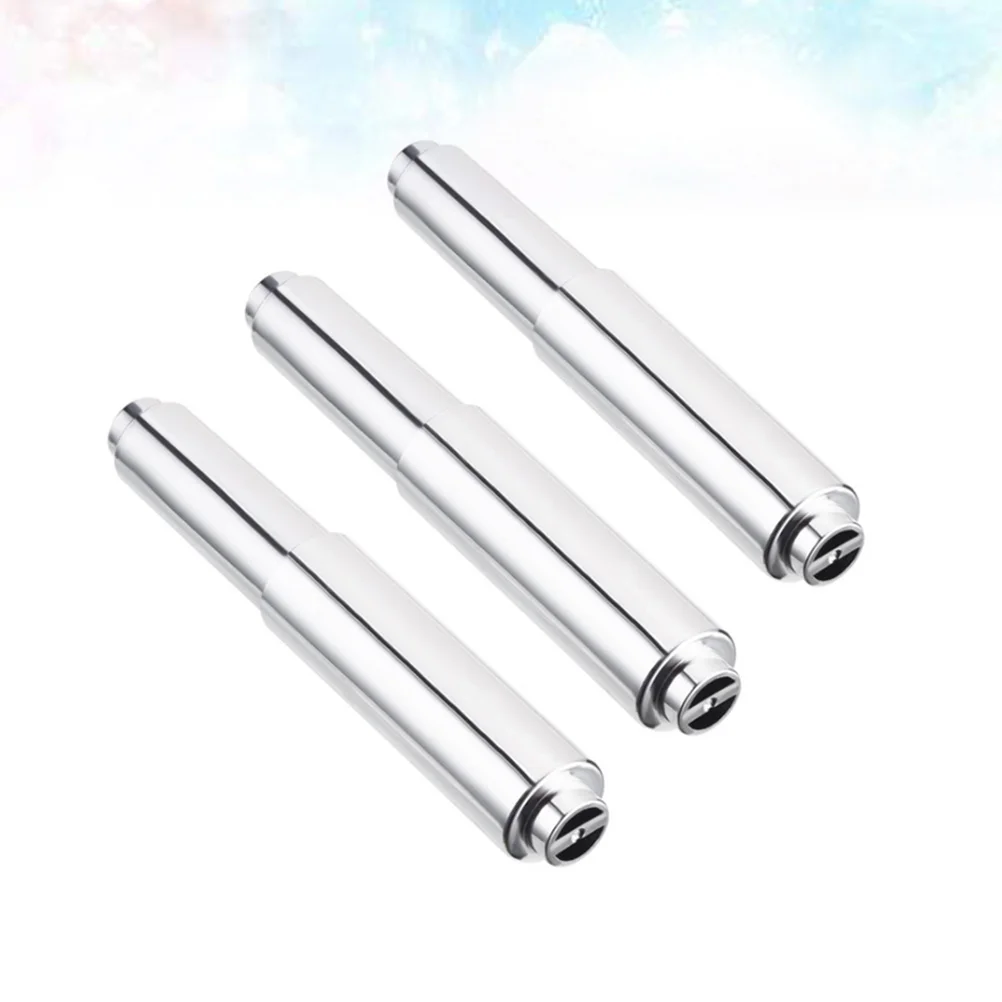 

3 Pcs Towel Rack Restroom Holder Tissue Roller Telescopic Paper Shelf Organizer