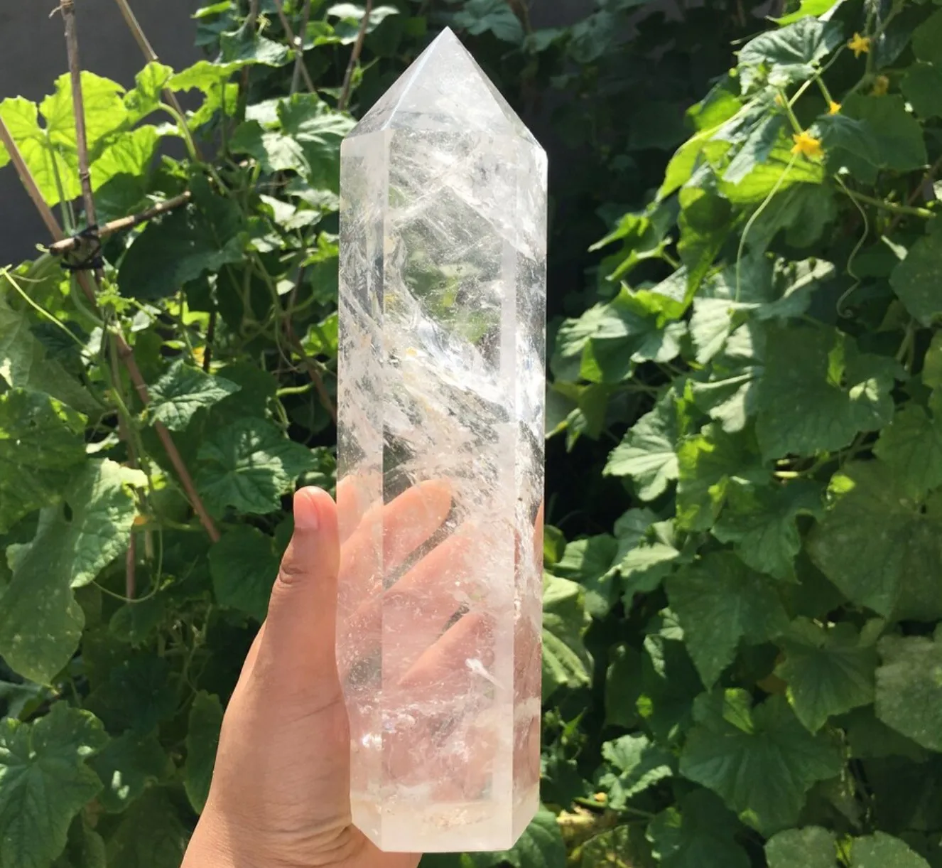 

Natural Quartz Crystal Obelisk Home Decor Healing