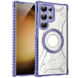 Rugged Shockproof Armor Case with Magnetic Wireless Charging Compatibility - SamsungS26 ULTRA (Purple)