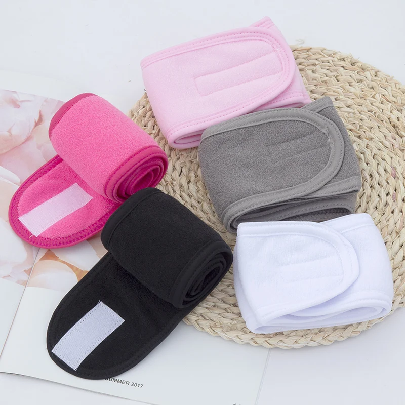 Women Head Band Adjustable SPA Facial Yoga Headband Bath Makeup Hair Band for Face Washing Soft Toweling Hair Make Up Accessorie squeezy lipstick soft tube make up hand cream hose sample empty liquid cosmetic hoses polished hose facial cleanser tube