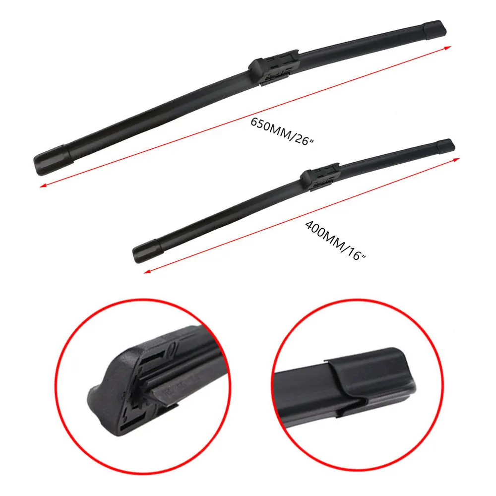 Premium Front Car Wiper Blades for Enhanced Visibility - 26 & 16