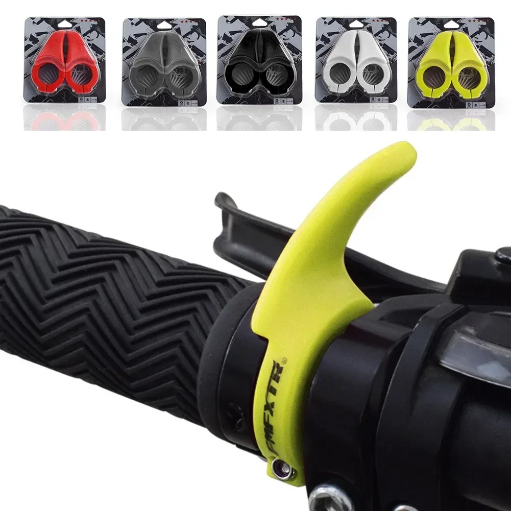Guidão de bicicleta de montanha, punho preto para polegar