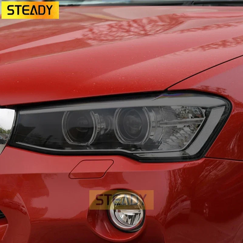 

2 Pcs Car Headlight Protective Film Headlamp Transparent Black TPU Sticker For BMW X3 G01 2020 F25 M Accessories