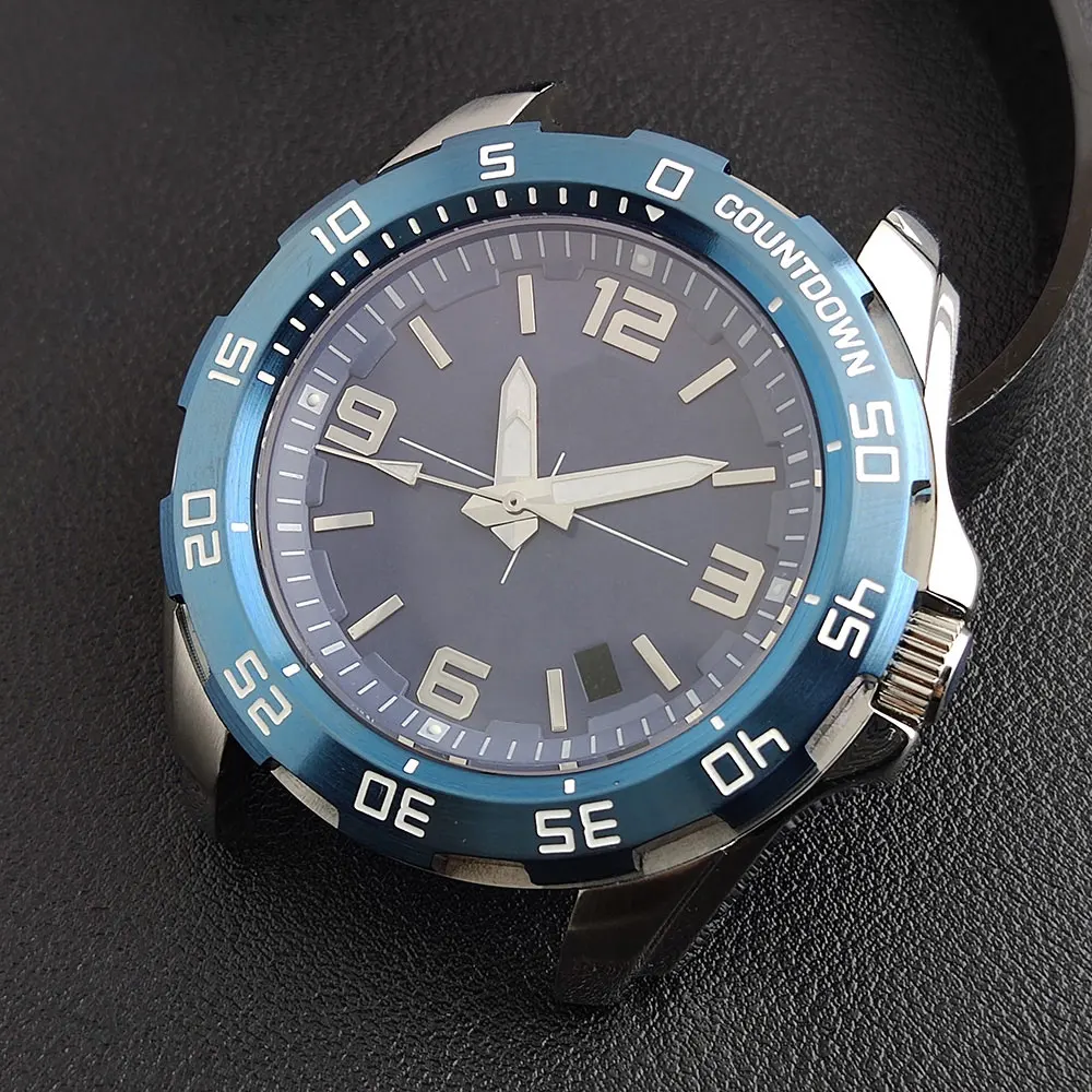 Stainless Steel Men's 44mm Watch Case with Dial